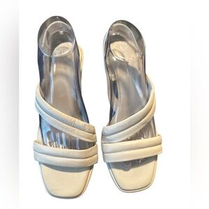 Caslon  Ivory Block Heel Sandals Size 9 | New Without Tag